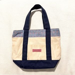 Vineyard Vines Canvas Tote Boat Bag (Seahorses)